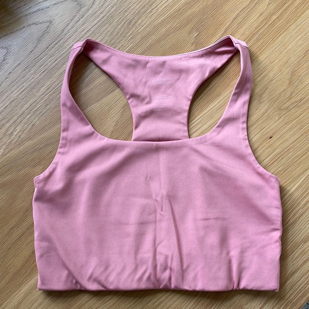 Girlfriend collective paloma sports bra in mauve